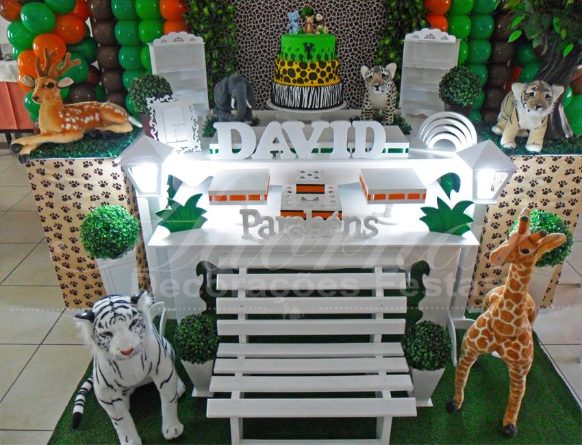 Aluguel Decoração Safari Tema Completo em Provençal