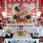 aluguel decoração minnie vermelha tema completo