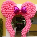Arco de Balões Orelha da Minnie Rosa