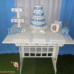 Decoração Kit Provençal Festa Chá de Bebê Kit Azul