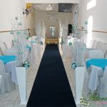 Aluguel Decoração Corredor de Cerimônia Azul Tiffany
