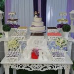 Aluguel Decoração Casamento Noivado Lilás Roxo e Branco