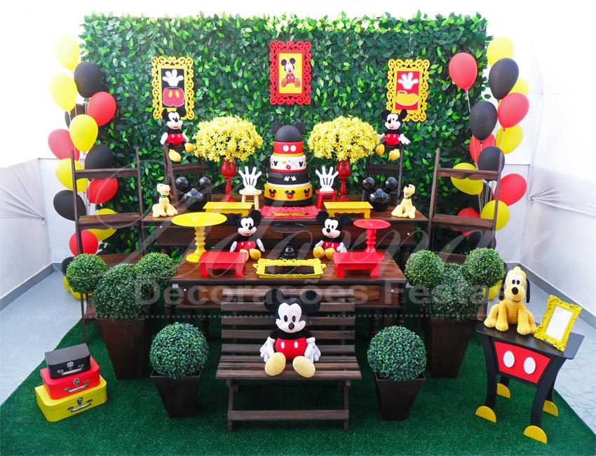 Decoração Mickey Rústico