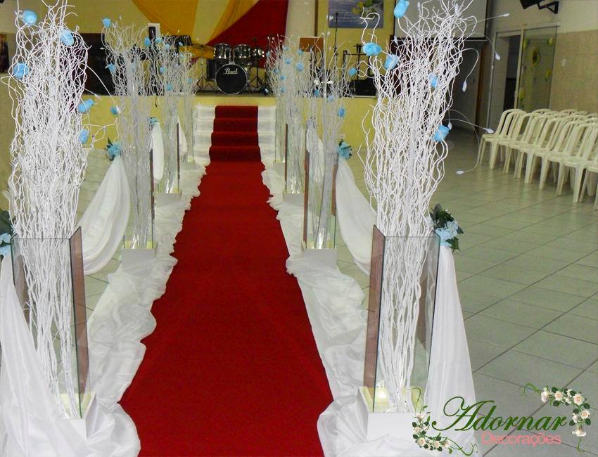 Decoração Casamento Azul e Branco