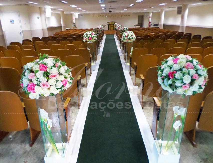 Decoração Casamento Rosa e Branco