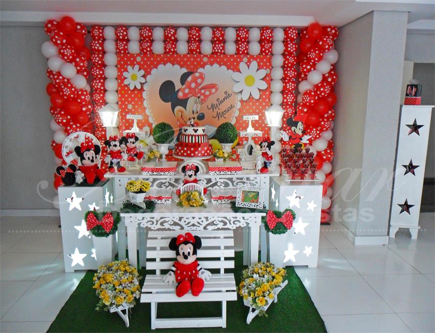 Decoração Minnie Vermelha