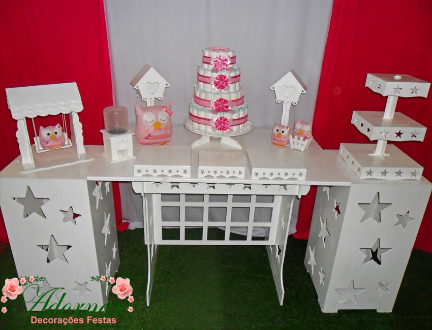 Kit Provençal Corujinha Rosa