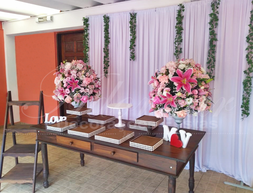 Decoração Casamento Rosa